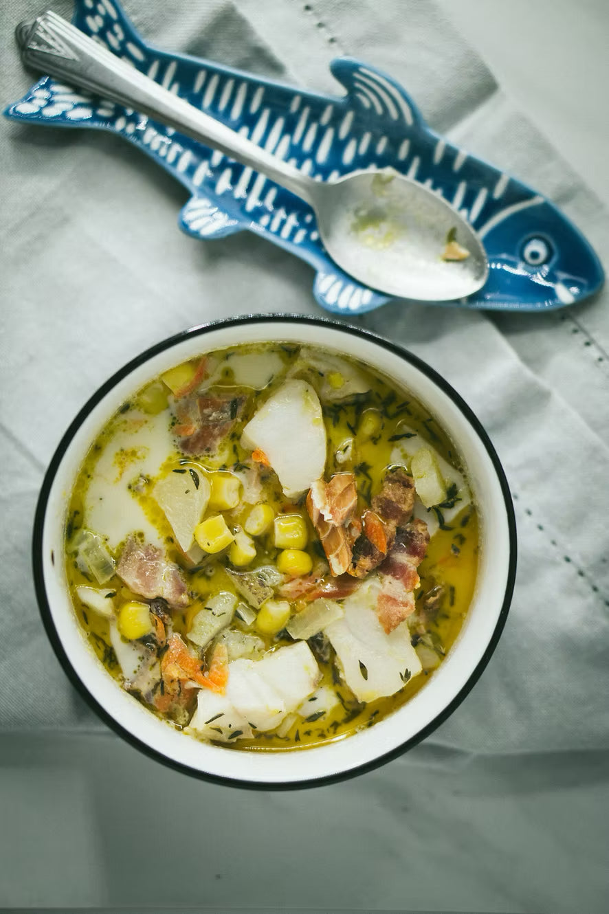 Whitefish + Smoked Salmon Chowder